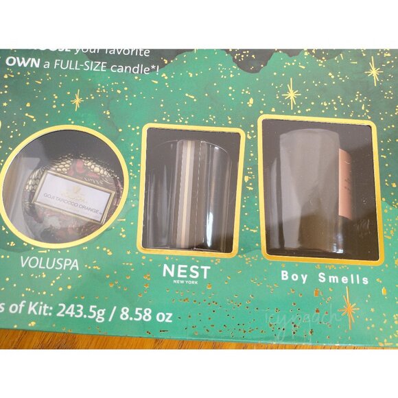 Sephora Mini Candle Sampler Set With Certificate New Boxed Gift Set 5 Candles - Picture 3 of 7